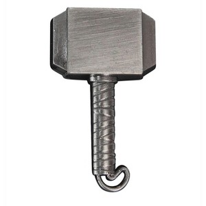 Adult Thor Hammer Pewter Lapel Pin - 1 of 2