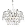 Elegant Lighting Mila 18 inch pendant in chrome - 3 of 4