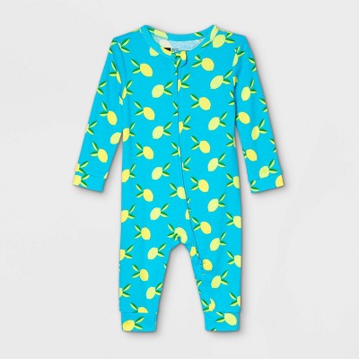 lemon baby pajamas