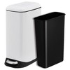Small Stainless Steel Trash Can 3 Gal/12 Liter Compact Bathroom Garbage Can with Soft Close Lid & Removable Inner Bucket, for Dorms, Offices - 4 of 4