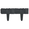 vidaXL Plastic Garden / Lawn Fence Stone Look 41 pcs 32.8' - 4 of 4