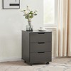 MAYEERTY 16¡Á22 Inch White 3-Drawer Vertical Wood File Cabinet - With Casters, Fully Assembled for Home Office - 2 of 4