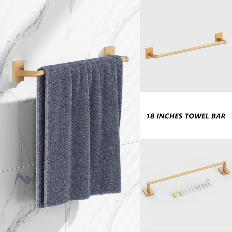 HOMLUX Towel Bar with Embossing, 2 of 10