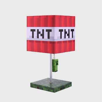 Minecraft TNT Table Lamp (Includes LED Light Bulb)