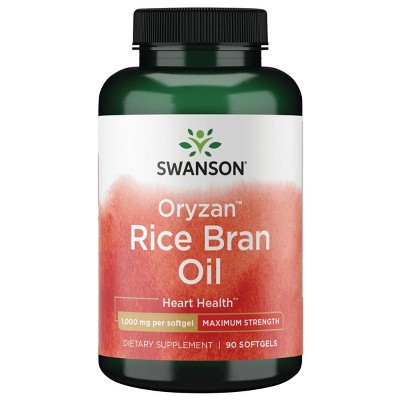 Swanson Oryzan Rice Bran Oil - Maximum Strength 1,000 mg 90 Sgels.