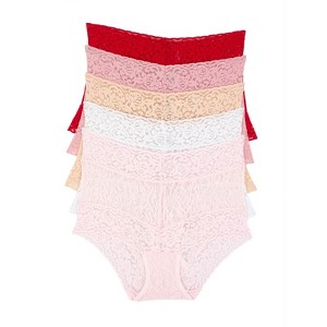 Felina | Signature Stretchy Lace Hi-Waisted Boyleg Panty 5-Pack - 1 of 1