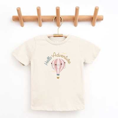 The Juniper Shop Hello Adventure Balloons Toddler Short Sleeve Tee