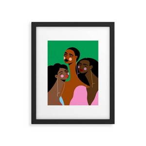 16"x20" Maritza Lisa Friendship Black Framed Canvas Wall Art - Deny Designs: Modern Abstract Decor, MDF Composite Frame, Offset Print - 1 of 4