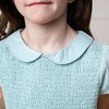 Hope & Henry Girls' Organic Puff Sleeve Smocked Party Dress with Peter Pan Collar, Kids - 3 of 4