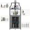 TROPOW Corner Bar Rack Cabinet with Detachable Wine Rack, Bar Cabinet with Glass Holder, Small Sideboard and Buffet Cabinet with Mesh Door - 3 of 4