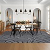 Abstract Washable Area Rug Non-Slip Throw Rug with Rubber Back, Low Pile Stain Resistant Boho Geometric Carpet for Living Room, Bedroom Dining Room - 2 of 4