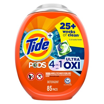 Tide Pods Ultra Oxi Laundry Detergent Pacs - 89oz/85ct : Target