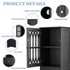 NicBex 63.8" Modern Matte Finish Bathroom Cabinet with Adjustable Shelves,2 Doors&1 Drawer,Freestanding Storage Cabinet for Bathroom - 4 of 4