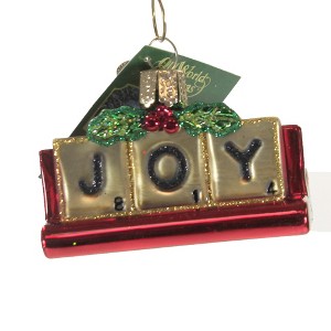 Old World Christmas 1.75 In Joyful Scrabble Christmas Tree Ornament , Games Spell Vocabulary (1PC) - 1 of 3