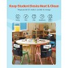 VEVOR Chair Pockets for Classroom, 12 Pack, 17 x 19 Inches Chairback Buddy Pocket with Name Tag, Back of Chair Organizer, Black - 4 of 4