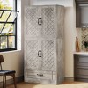 Tribesigns 70.08"  Wooden Etagere Bookcase with Drawer - 2 of 4