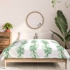 King Gabriela Fuente Natumas Polyester Comforter + Pillow Shams Green - Deny Designs: Abstract Design, 300 Thread Count, Machine Washable - 3 of 4