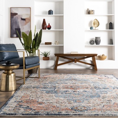 Sawyer 4' x 6' Multicolor Synthetic Reversible Area Rug