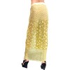 LA LEELA Women's Beachwear Summer Beach Bikini Wraps Sarong Coverups Wrap Skirt Swim Cover Up Swimwear Coverups for Women One Size Green,Floral - 3 of 4
