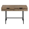 Vynxaria Brown Computer Desk Office Table for Home Office Storage Drawers for Laptop Work Essentials - 4 of 4