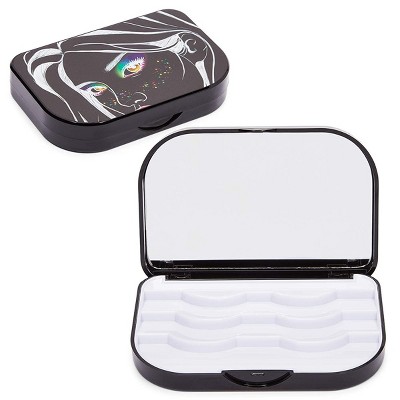 Glamlily Empty Eyelash Case Container for False Eyelashes, Holds Up To 3 Pairs (4.2 x 2.7 x 0.6 In)