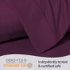 LuxClub 2 PC Performance Microfiber Solid Pillowcase Set - 3 of 4