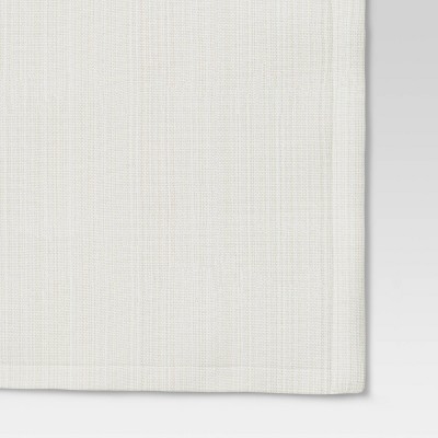 White Cotton Solid Rectangular Table Runner