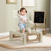 SEVOBAL Toy Vehicles Rocking Horse Ride On with Footrest Balance Bike Push Handle for Toddlers, White, 35.4"*27.2"*31.1" - 3 of 4