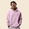 Dalix Embroidered Ghost Hoodie Soft Fleece Hood Sweatshirt Mens - 3 of 4