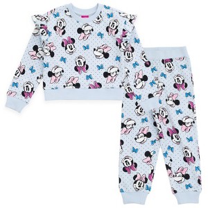 Disney Princess Princess Minnie Mouse Winnie the Pooh The Aristocats Christmas Girls Fleece Sweatshirt and Pants Outfit Set Little Kid to Big Kid - 1 of 4