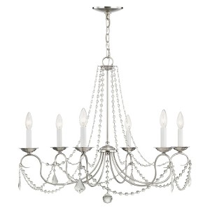 Livex Lighting Pennington 6 - Light Chandelier in  Brushed Nickel - 1 of 2
