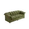 ACEPANO Modern Chenille Plush Cushioned Sofa with Deep Seating for Living Room & Bedroom-Green - 2 of 4