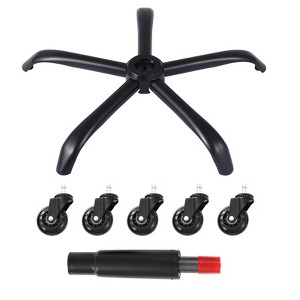 VEVOR Office Chair Base Replacement, 28", 2500 lbs Static Load Capacity, Heavy Duty Universal Computer Desk Chair Stool Base Part, Black - 1 of 4