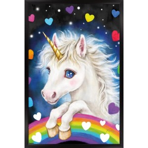 Trends International Kayomi Harai - Lovely Unicorn Framed Wall Poster Prints - 1 of 4