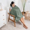 Muslin Nursing Cover for Baby Breastfeeding, Soft & Breathable Breastfeeding Cover for Mom by Comfy Cubs - 2 of 4