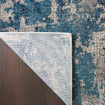 Spectra Swirl 48''x72'' Multicolor Abstract Synthetic Area Rug