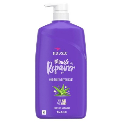 Aussie Miracle Repairer Conditioner with Aloe for All Hair Types, Paraben Free, 26.2 fl oz, 778 mL