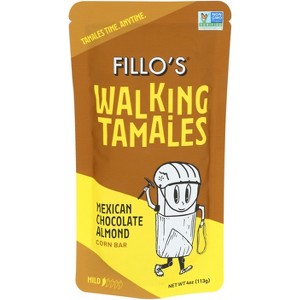 Fillos Walking Tamales Mexican Chocolate Almond Corn Bar - Case of 7 - 4 oz - 1 of 1