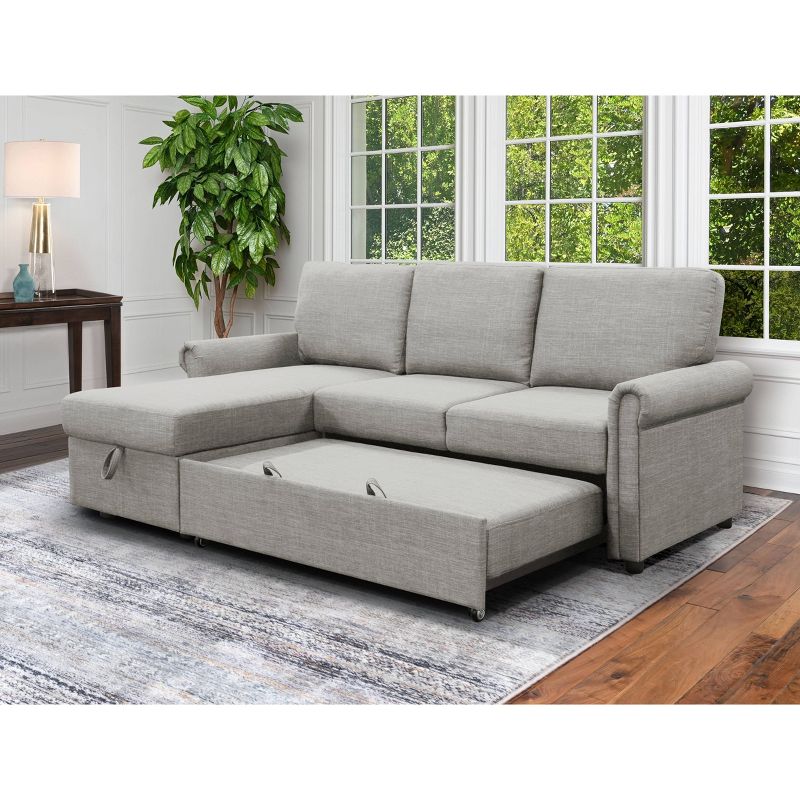 Clara Storage Sofa Bed Reversible Sectional - Abbyson Living, 4 of 12