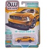 2012 Ford Mustang Boss 302 Yellow Blaze with Black Accents "Modern Muscle" 1/64 Diecast Model Cars by Auto World - 4 of 4