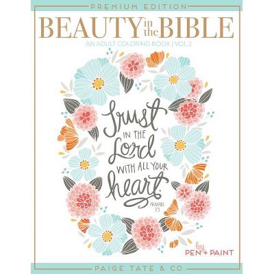 Beauty in the Bible - (Christian Coloring, Bible Journaling and Lettering: Inspirat) by  Paige Tate Select (Paperback)