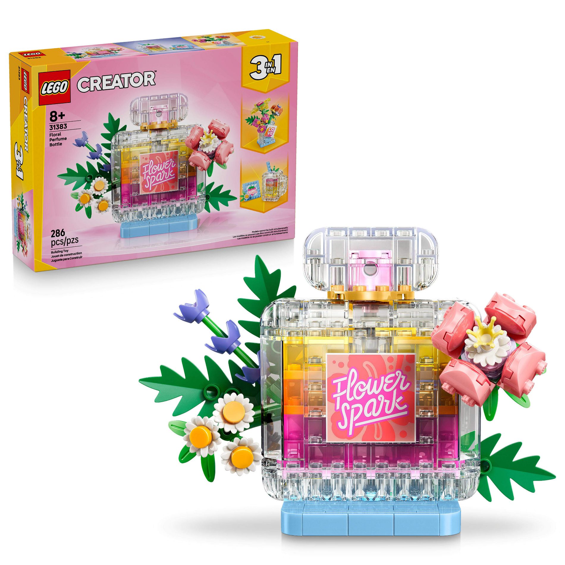 LEGO Creator 3 in 1 Floral Decor Perfume Bottle 31383
