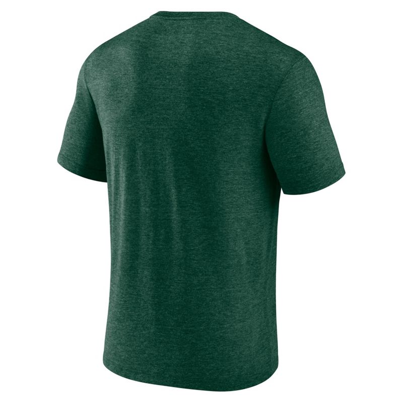 MLS Portland Timbers Men&#39;s Gray Short Sleeve Triblend Chest Logo T-Shirt, 3 of 4