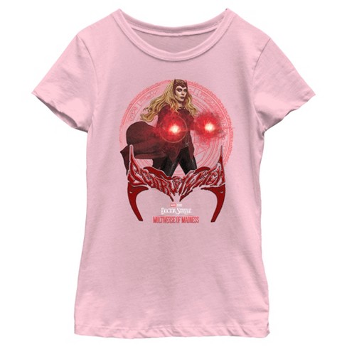 Higgins hjort lysere Girl's Marvel Doctor Strange In The Multiverse Of Madness Powerful Wanda T- shirt : Target
