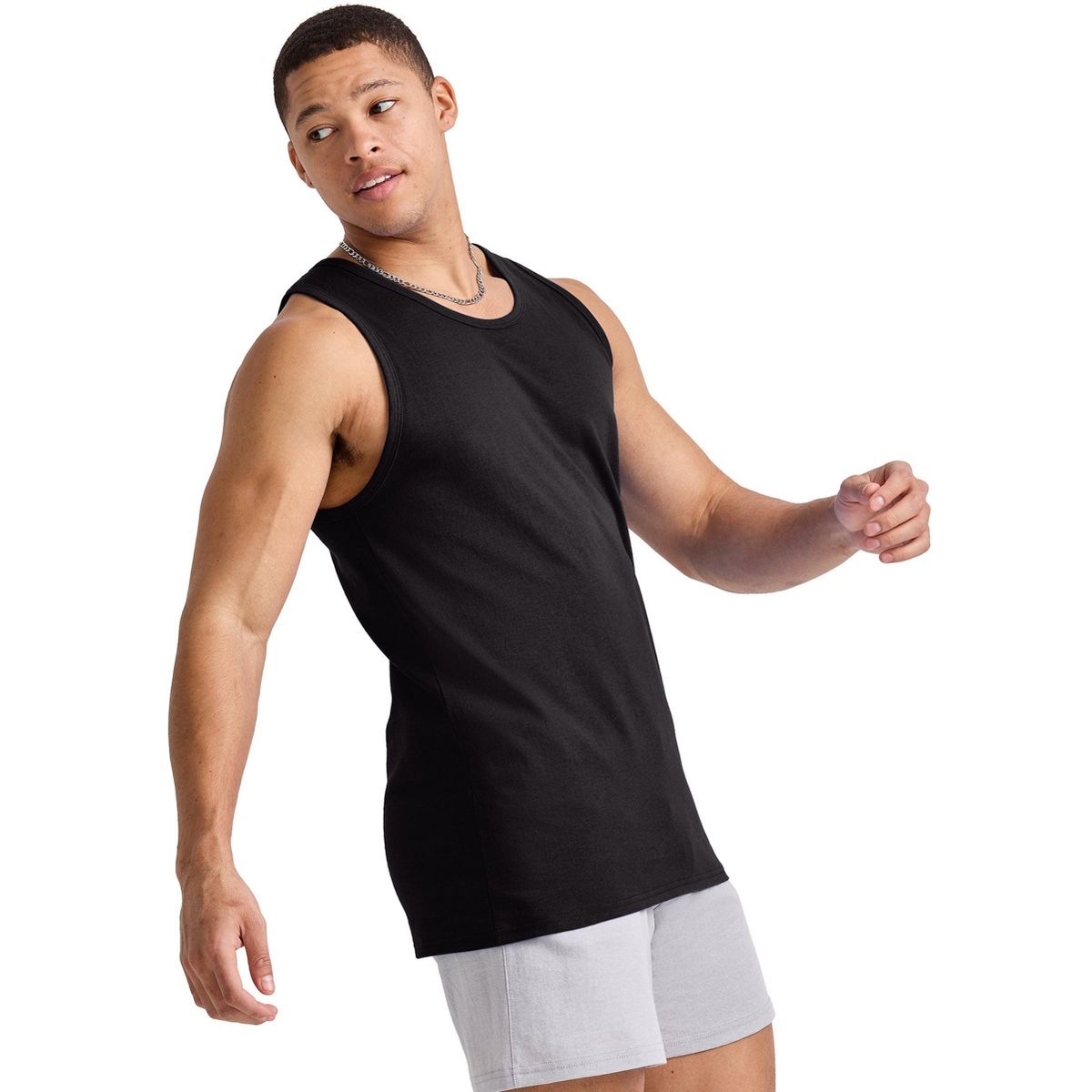 Hanes Essentials Men's Cotton Tank Top, 3-Pack - thumbnail 9