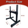 Bulgarian Split Squat Stand, Single Leg Squat Roller Stand with 11 Adjustable Roller Heights for Squats, Leg Lunges, Bodyweight Training - 3 of 4