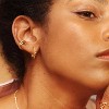 Women Spike Earrings Gold Huggie Hoops 14K Gold Plated Small Hoop Earrings for Women Boho Simple Delicate Gold Earrings Handmade Earrings Jewelry Gift - 2 of 4