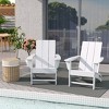 WestinTrends Ashore HDPE Folding Adirondack Chair (Set of 2) - 2 of 4