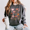 Simply Sage Market Women's Lightweight Garment Dyed Graphic Sweatshirt Pink Floral - 2 of 4