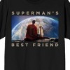 Superman Movie 2025 Superman’s Best Friend Adult Black Crew Neck Short Sleeve T-shirt - 2 of 4
